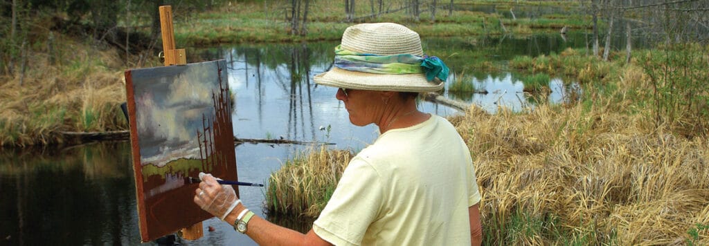 Joyce Burkholder, Canadian Wilderness Artist, Wilno, Algonquin Park, Painting Workshop Instructor, Wilno, Ontario
