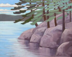 Near my studio...what a great painting day. I love these cool, soft colours.