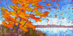 One of my fascinations... leaves taking off.