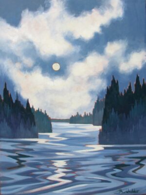 A beautiful moonlit night.