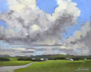 This was a fabulous day of painting inspired by the clouds! Unbelievably beautiful!! Painted between Eganville and Douglas.